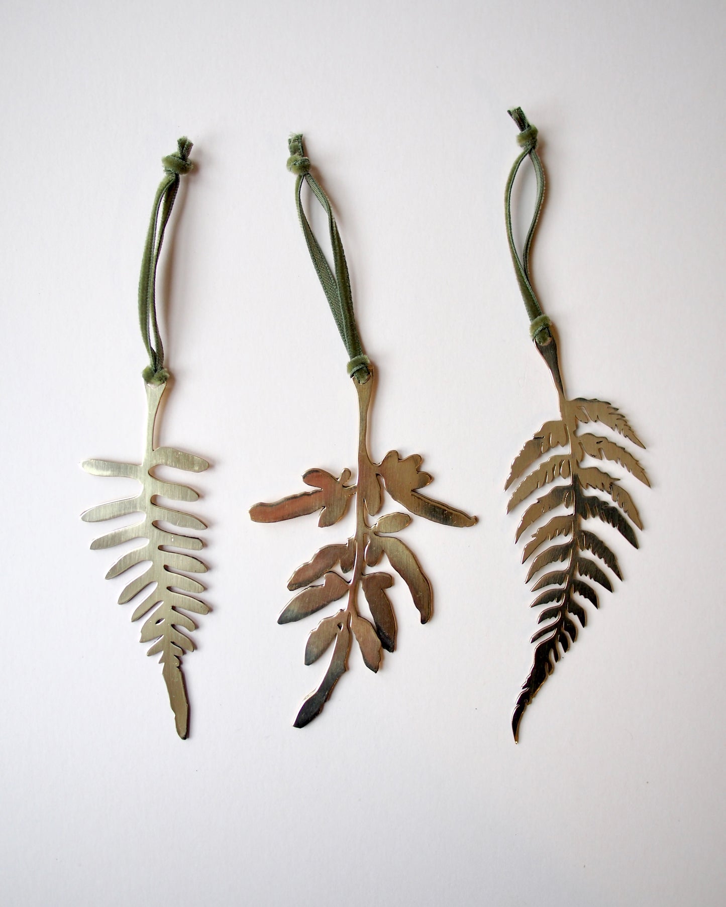 Brass Fern Ornaments