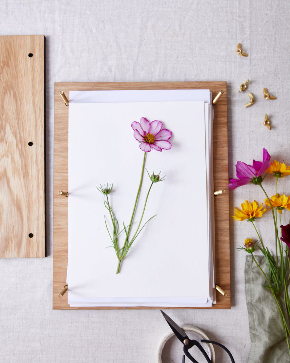 Large Flower Press - Oak Veneer