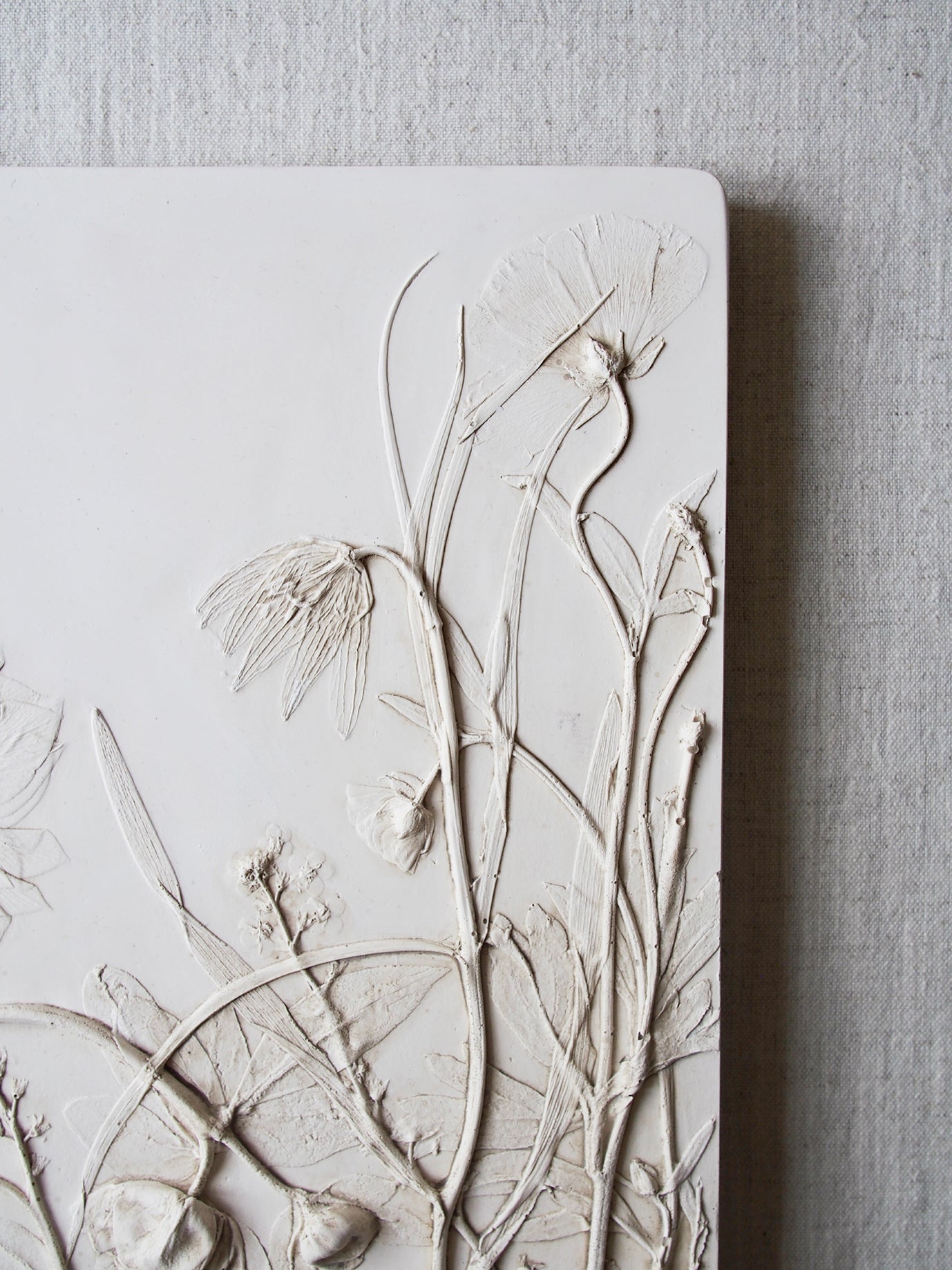 Botanical Relief Tile: Spring