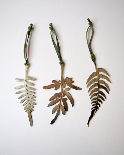 Brass Fern Ornaments
