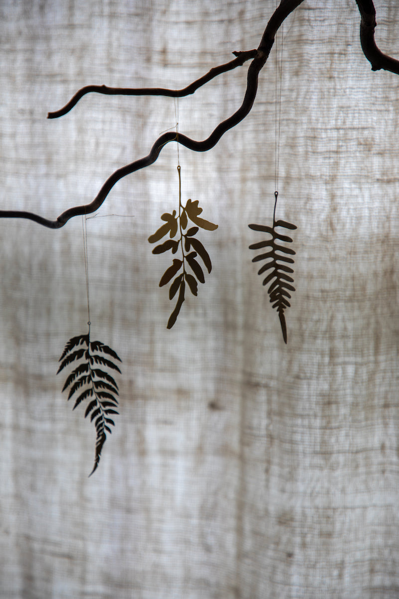 Brass Fern Ornaments