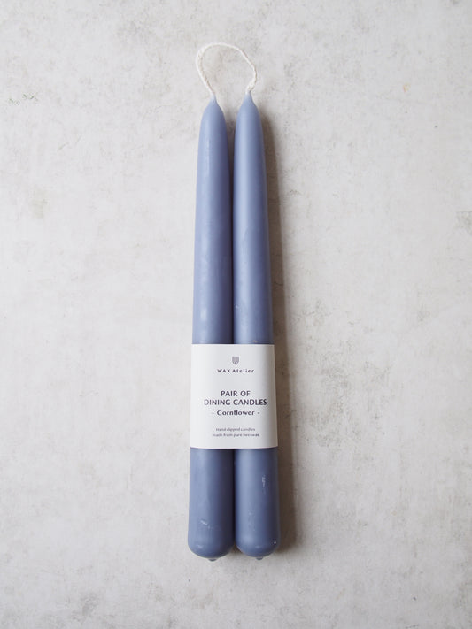 Dining Candles 'Cornflower Blue'