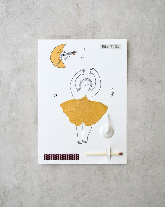 Wish Card - Ginkgo Dancer