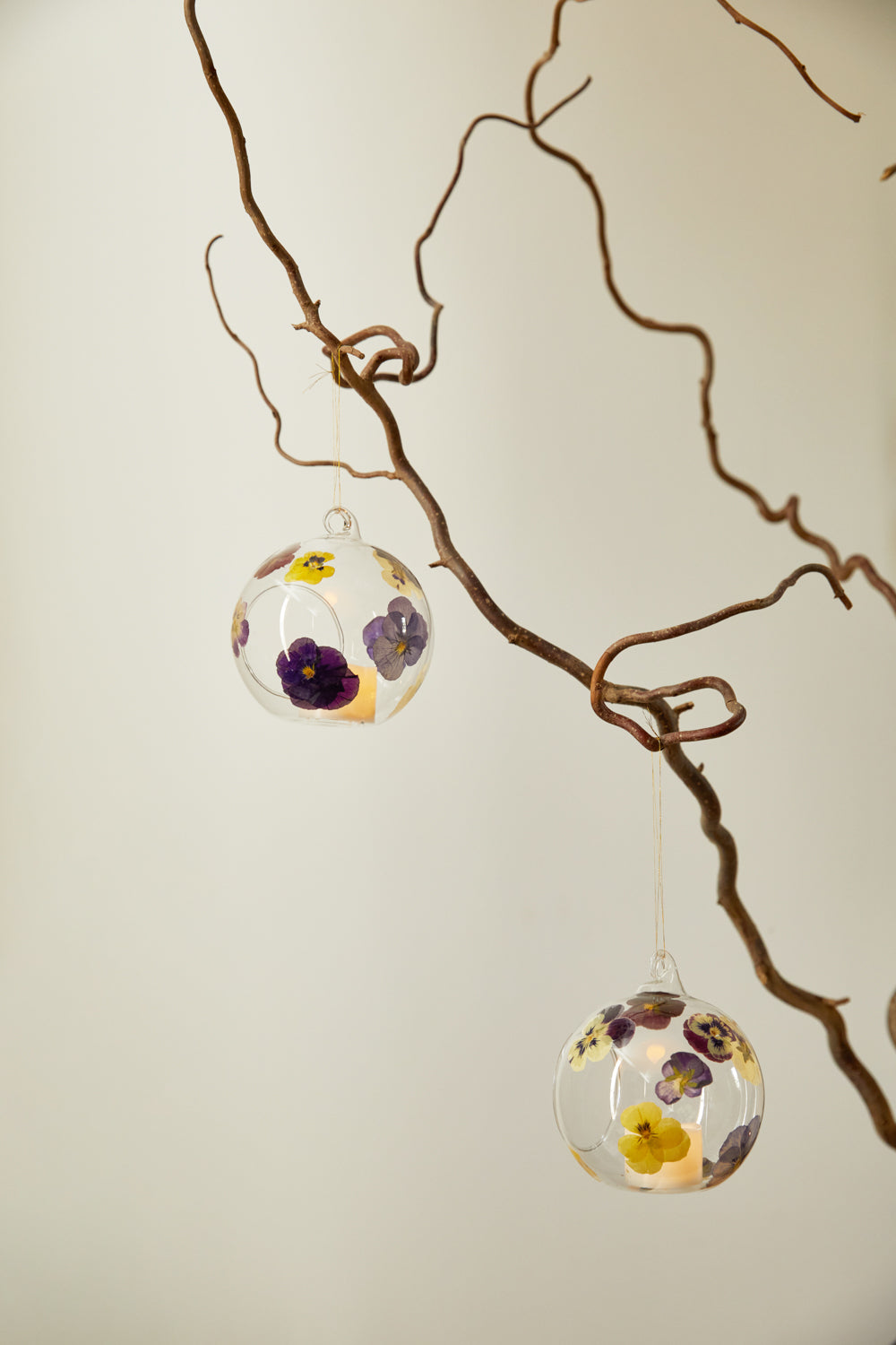 Pressed Flower Baubles