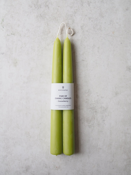 Dining Candles  'Gooseberry'