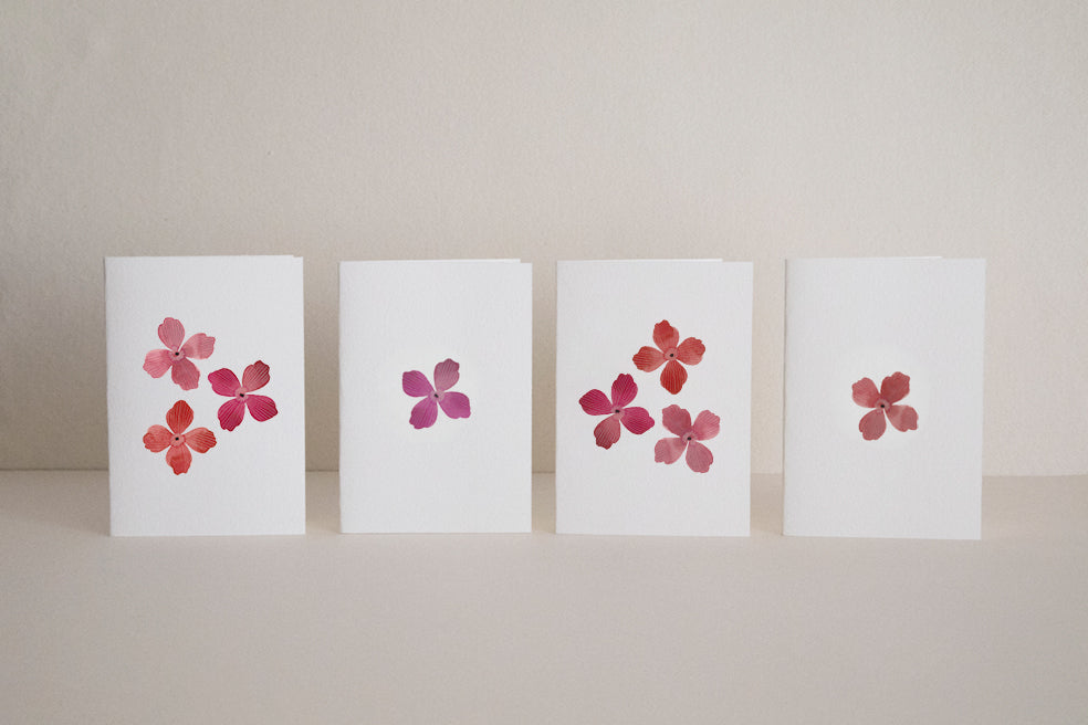 Hand Painted Flower Cards