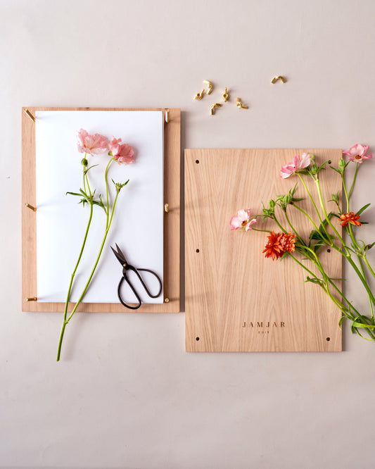 Large Flower Press - Oak Veneer