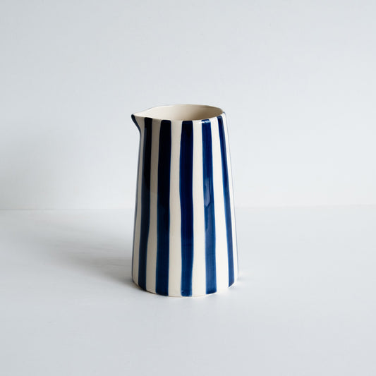 Blue Candy Stripe Jug