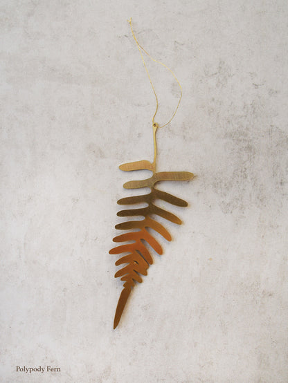 Brass Fern Ornaments