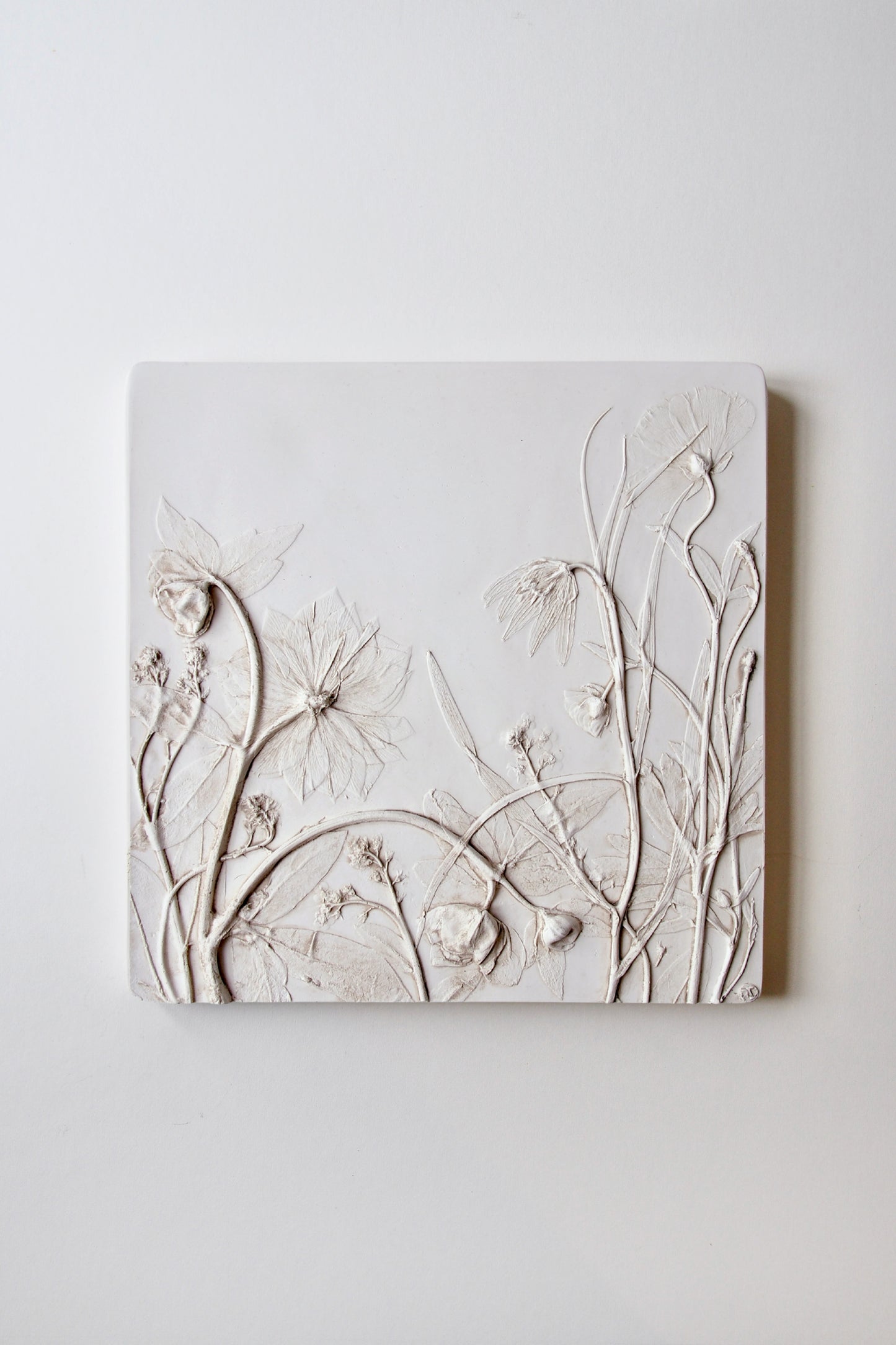 Botanical Relief Tile: Spring