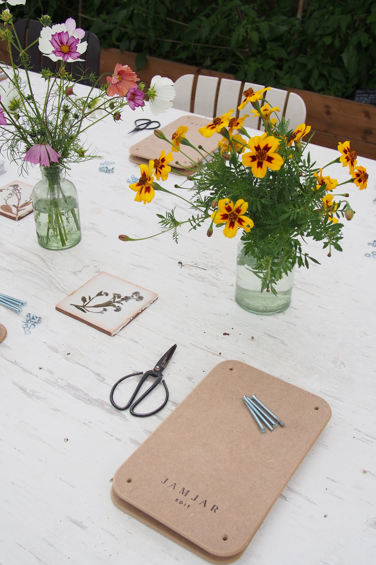 Flower Pressing at Green & Gorgeous, Oxfordshire, 20th July